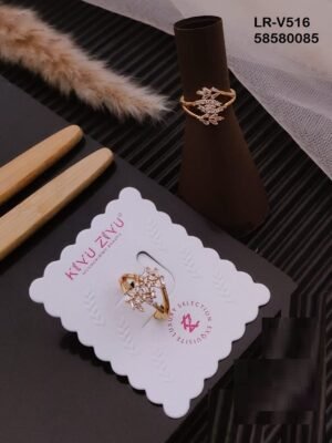 LR-V516 Imported Gold Plated Brass  Rings