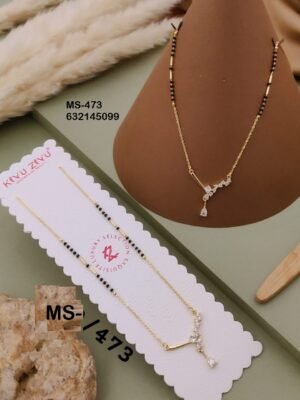 MS-473 Anti Tarnish Impoted Gold Plated  Mangalsutra