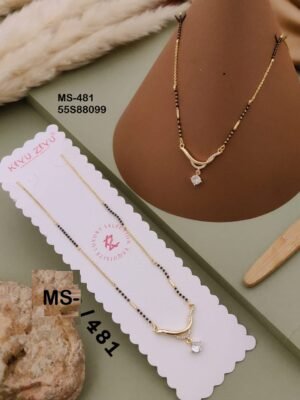MS-481 Anti Tarnish Impoted Gold Plated  Mangalsutra