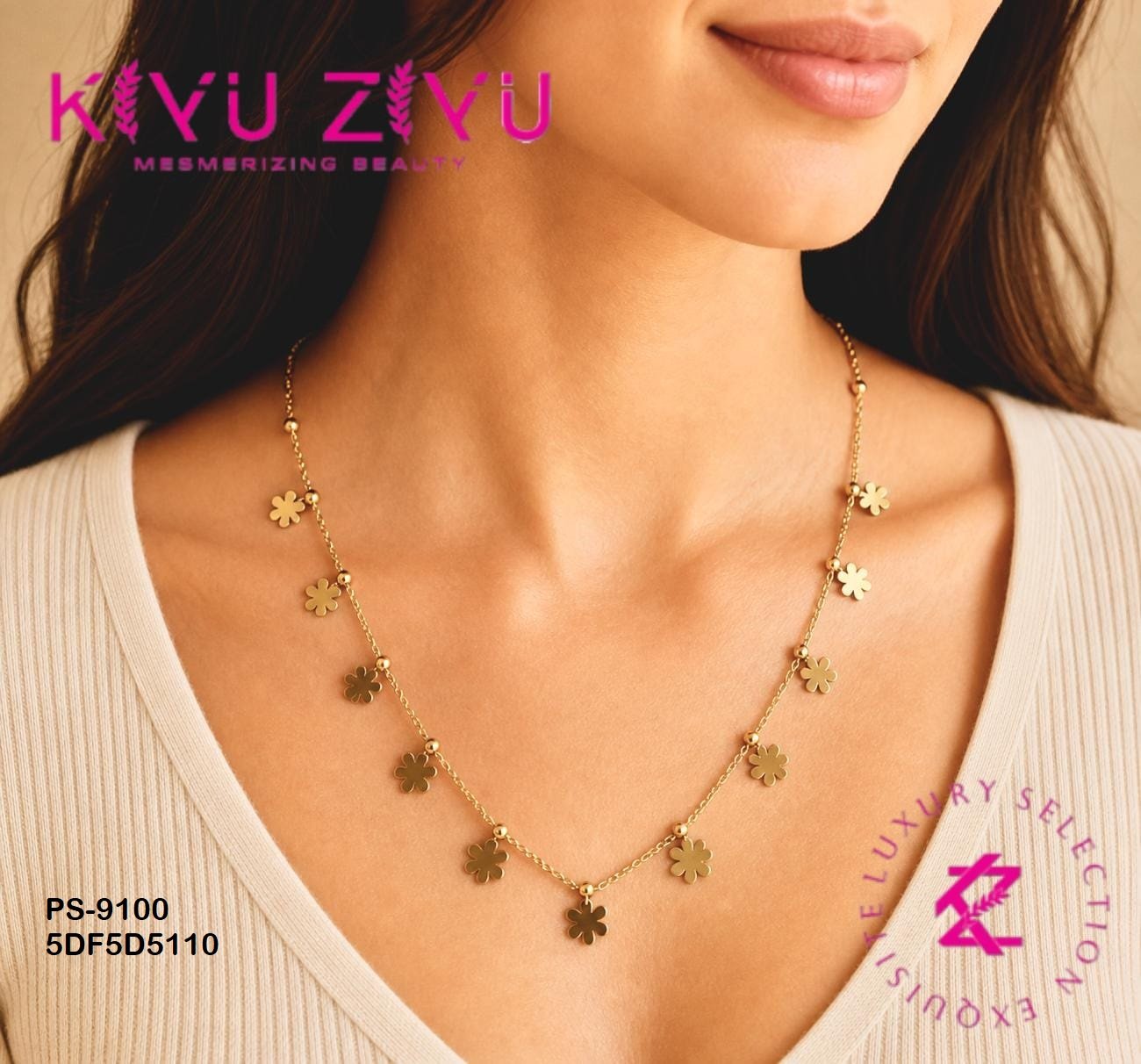 PS-9100 Anti-Tarnish Stainless Steel Necklace
