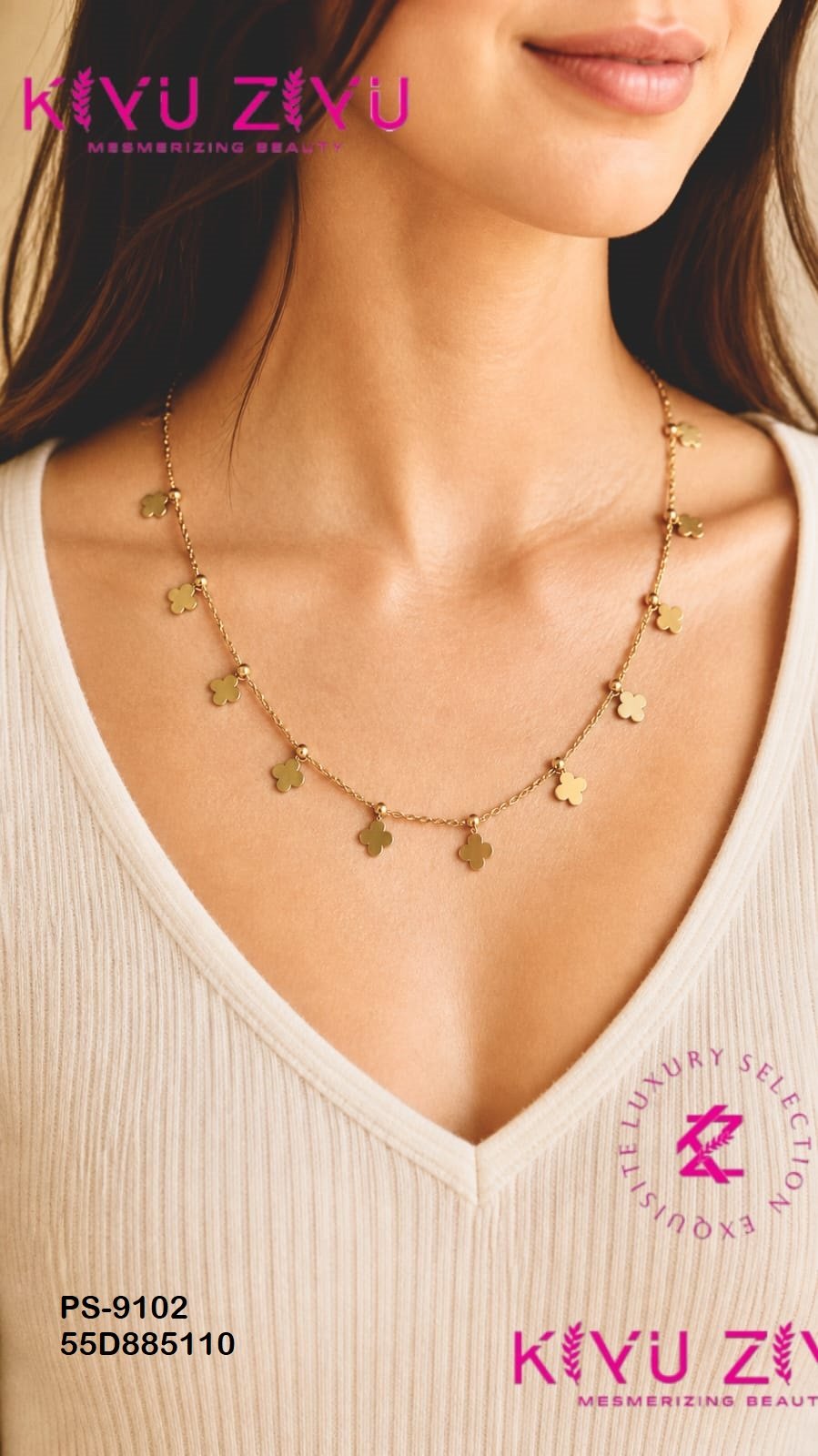 PS-9102 Anti-Tarnish Stainless Steel Necklace
