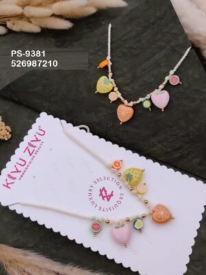 PS-9381 Anti-Tarnish Stainless Steel Western Crystal Necklace