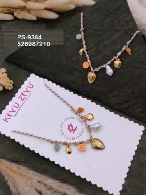 PS-9384 Anti-Tarnish Stainless Steel Western Crystal Necklace