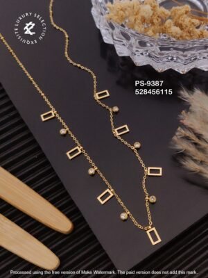 PS-9387 Anti-Tarnish Stainless Steel Daily Wear Necklace