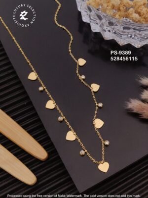 PS-9389 Anti-Tarnish Stainless Steel Daily Wear Necklace