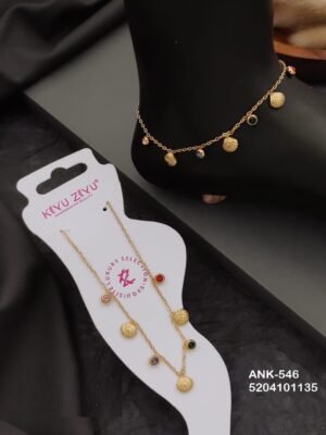 ANK-546 Anti-Tarnish Stainless Steel Singel Piece  Anklets