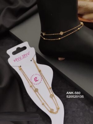 ANK-560 Anti-Tarnish Stainless Steel Singel Piece Anklets