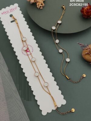 BR-9608 Anti-Tarnish Stainless Steel  Chain Bracelets