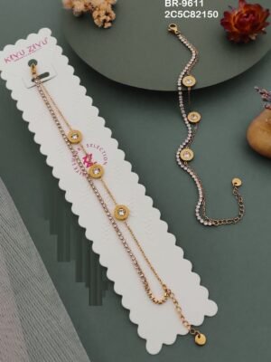 BR-9611 Anti-Tarnish Stainless Steel  Chain Bracelets