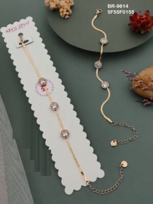 BR-9614 Anti-Tarnish Stainless Steel  Chain Bracelets