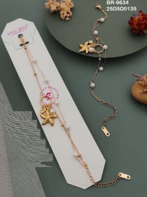 BR-9634 Anti-Tarnish Stainless Steel  Chain Bracelets
