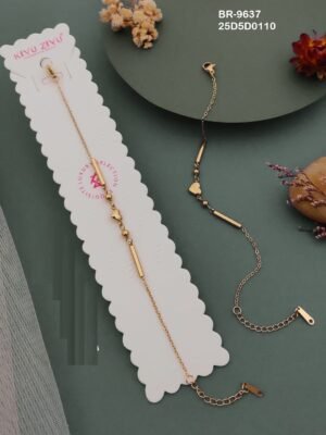 BR-9637 Anti-Tarnish Stainless Steel  Chain Bracelets
