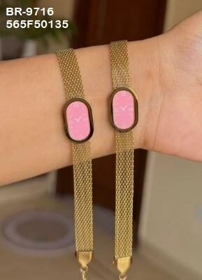 BR-9716 Anti-Tarnish Stainless Steel Watch Dial  Chain Bracelets