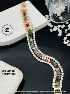 BR-9848 Anti-Tarnish Stainless Steel Tennis  Chain Bracelets