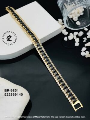 BR-9851 Anti-Tarnish Stainless Steel Tennis  Chain Bracelets