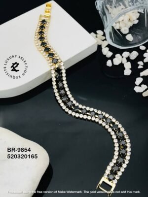 BR-9854 Anti-Tarnish Stainless Steel Tennis  Chain Bracelets