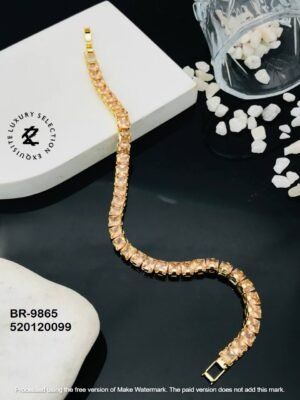 BR-9865 Anti-Tarnish Stainless Steel Tennis  Chain Bracelets