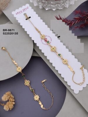 BR-9871 Anti-Tarnish Stainless Steel  Chain Bracelets