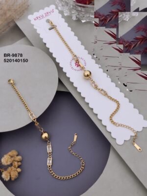 BR-9878 Anti-Tarnish Stainless Steel  Chain Bracelets