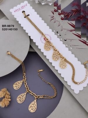 BR-9879 Anti-Tarnish Stainless Steel  Chain Bracelets