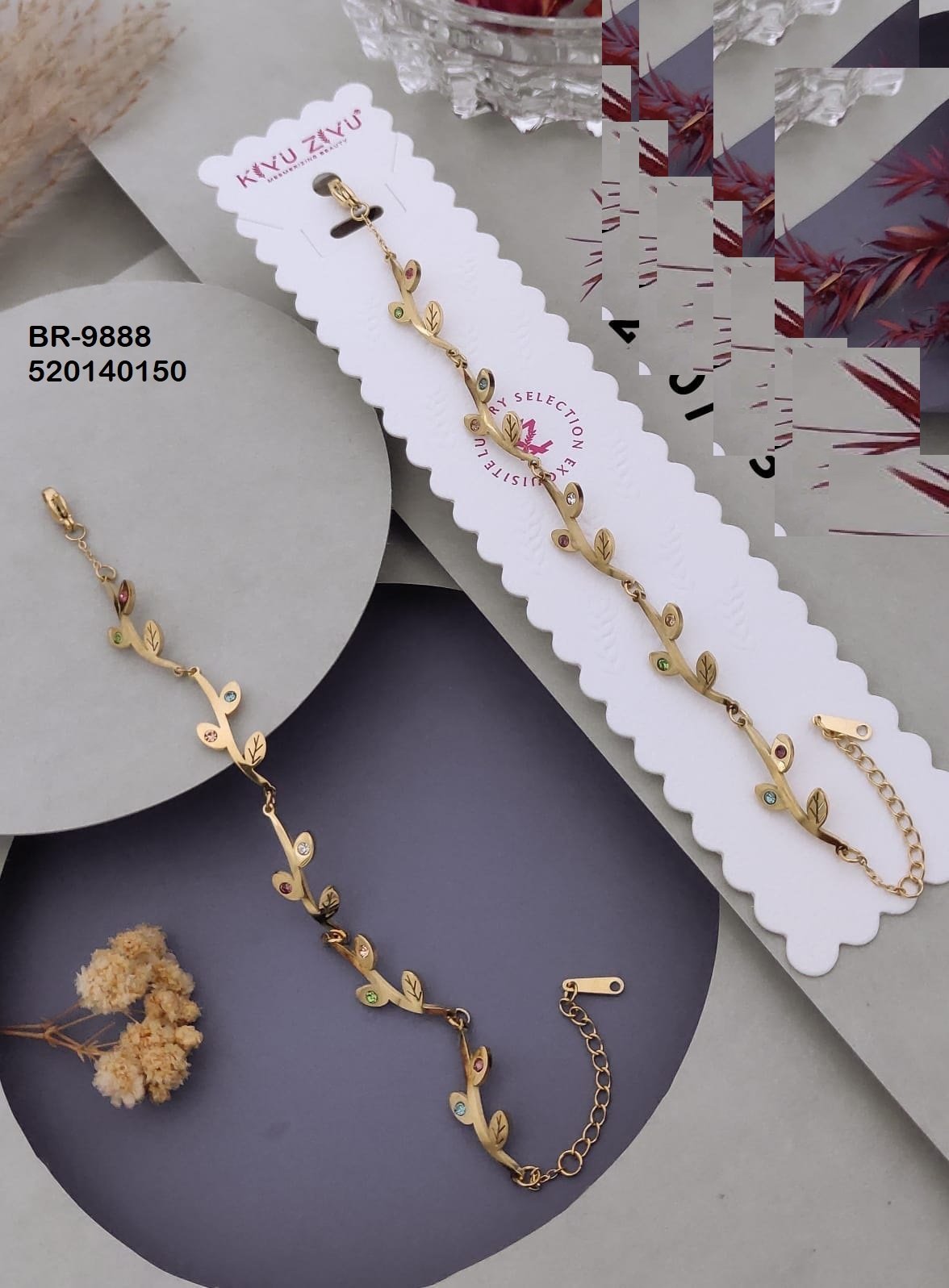 BR-9888 Anti-Tarnish Stainless Steel Chain Bracelets
