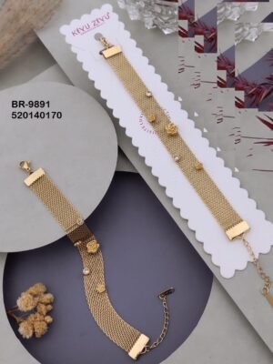 BR-9891 Anti-Tarnish Stainless Steel  Chain Bracelets