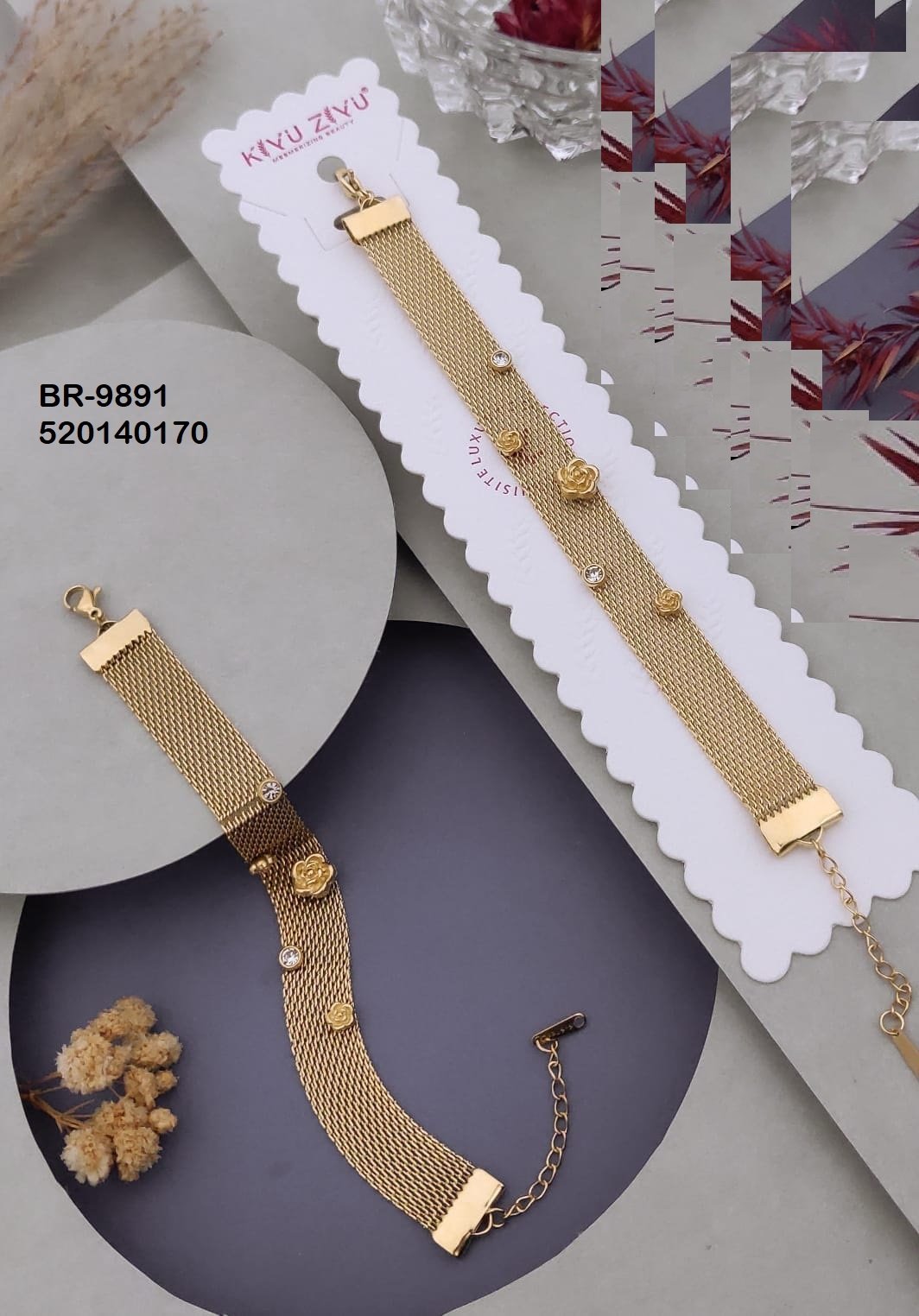 BR-9891 Anti-Tarnish Stainless Steel Chain Bracelets
