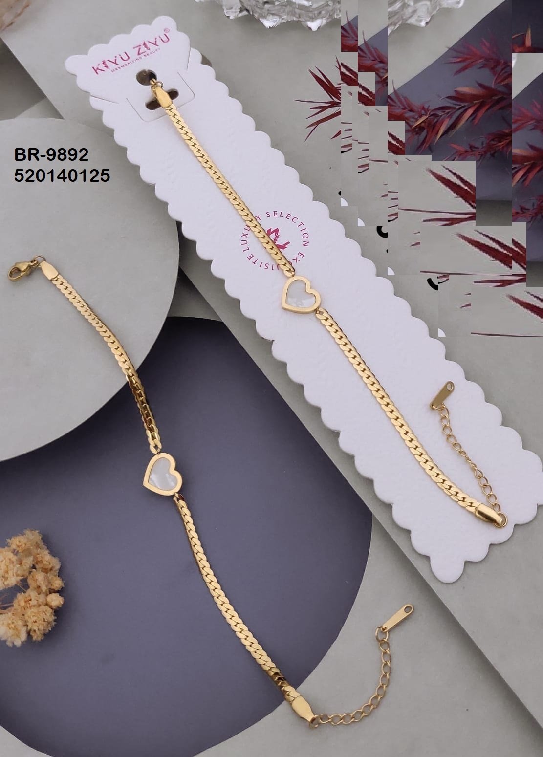 BR-9892 Anti-Tarnish Stainless Steel Chain Bracelets