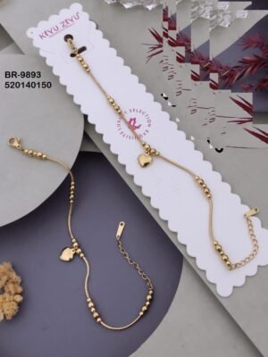 BR-9893 Anti-Tarnish Stainless Steel  Chain Bracelets