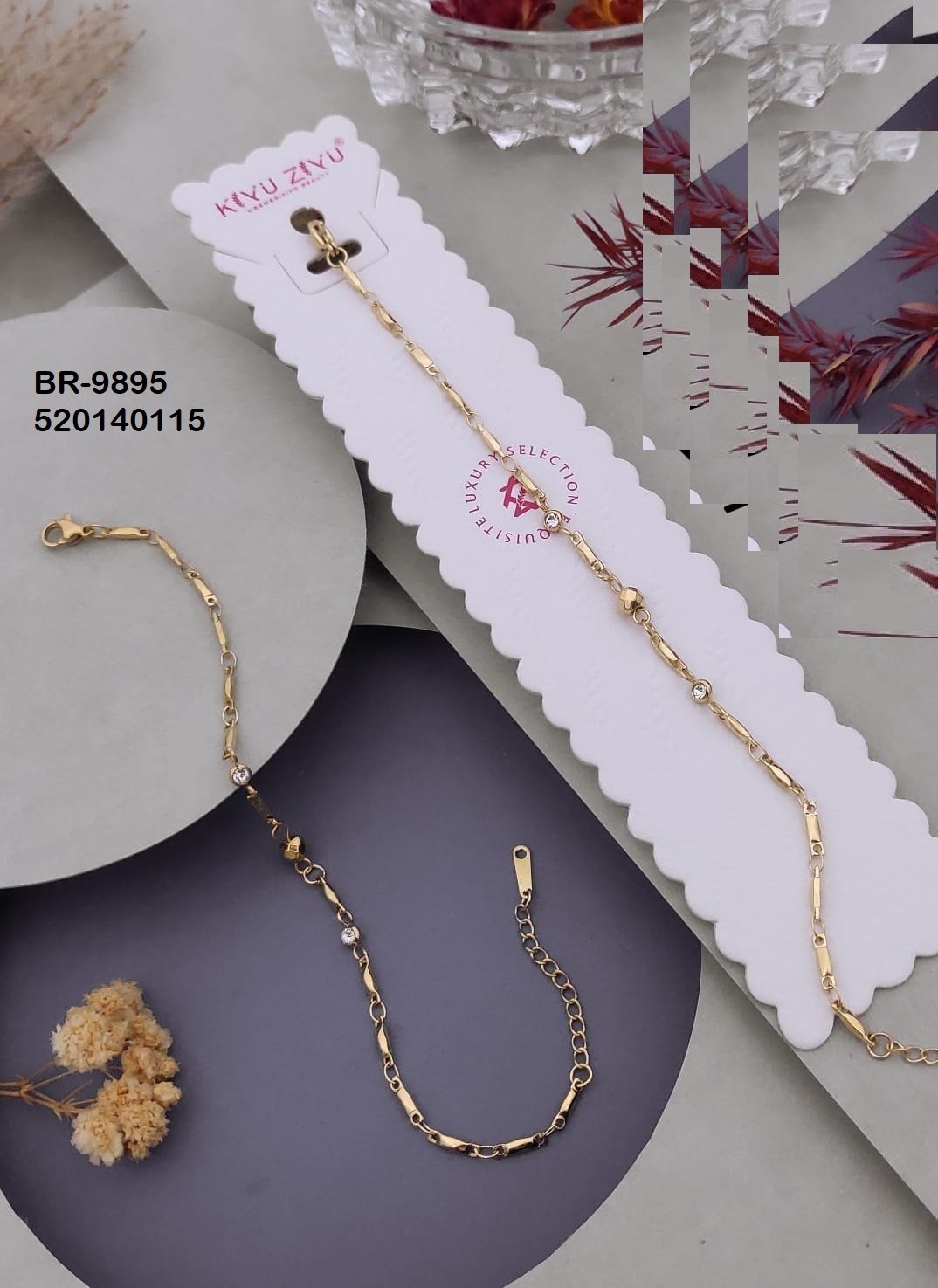 BR-9895 Anti-Tarnish Stainless Steel Chain Bracelets
