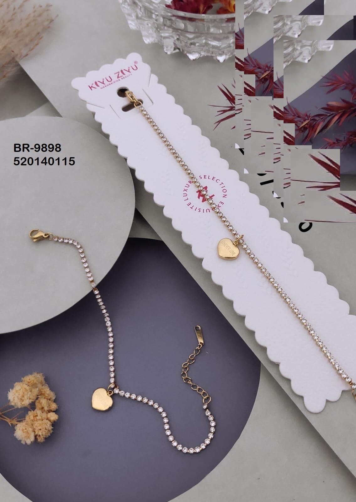 BR-9898 Anti-Tarnish Stainless Steel Chain Bracelets