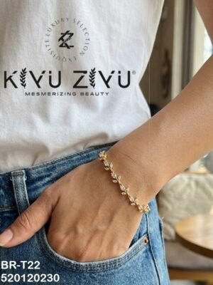 BR-T22 Anti-Tarnish Stainless Steel Tulip Bracelet Style  Bhabhi Rakhi