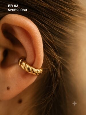 EAR-93 Anti-Tarnish Stainless Steel Single piece  Ear Cuffs