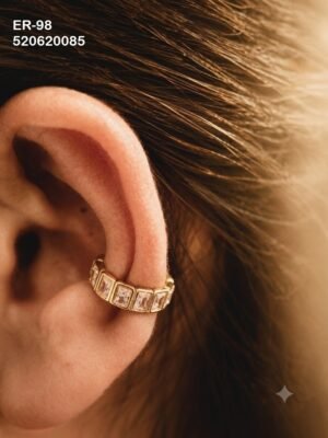 EAR-98 Anti-Tarnish Stainless Steel Single piece  Ear Cuffs