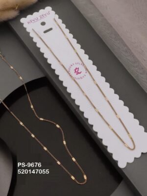 PS-9676 Anti-Tarnish Stainless Steel Only chain  Necklace