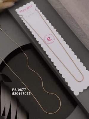 PS-9677 Anti-Tarnish Stainless Steel Only chain  Necklace