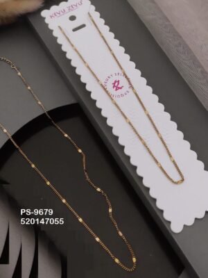 PS-9679 Anti-Tarnish Stainless Steel Only chain  Necklace
