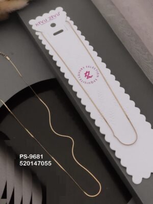 PS-9681 Anti-Tarnish Stainless Steel Only chain  Necklace