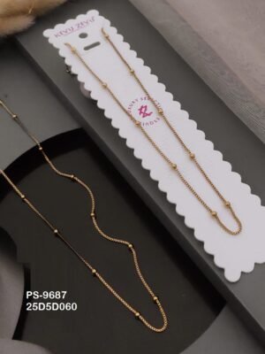 PS-9687 Anti-Tarnish Stainless Steel Only chain  Necklace