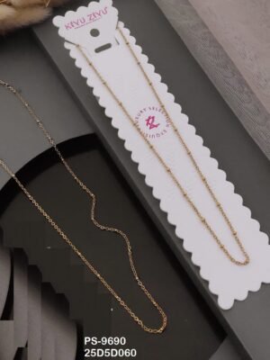 PS-9690 Anti-Tarnish Stainless Steel Only chain  Necklace