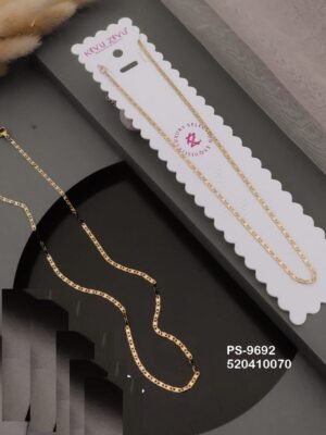 PS-9692 Anti-Tarnish Stainless Steel Only chain  Necklace