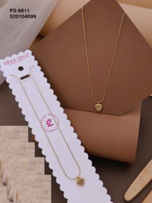 PS-9811 Anti-Tarnish Stainless Steel Minimal Necklace  Under 99