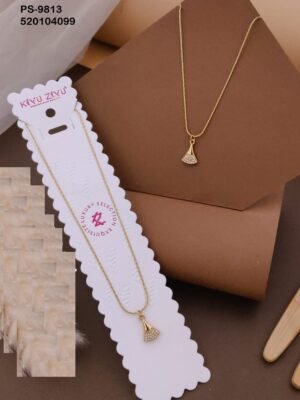 PS-9813 Anti-Tarnish Stainless Steel Minimal Necklace  Under 99
