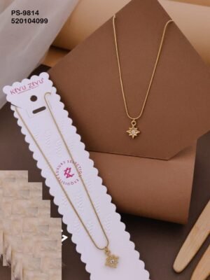 PS-9814 Anti-Tarnish Stainless Steel Minimal Necklace  Under 99