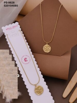 PS-9828 Anti-Tarnish Stainless Steel Minimal Necklace  Under 99