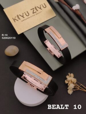 R-10 Anti-Tarnish Rose Gold Plated Men's Rakhi