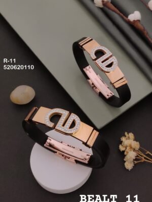 R-11 Anti-Tarnish Rose Gold Plated Men's Rakhi