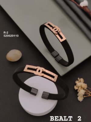 R-2 Anti-Tarnish Rose Gold Plated Men's Rakhi