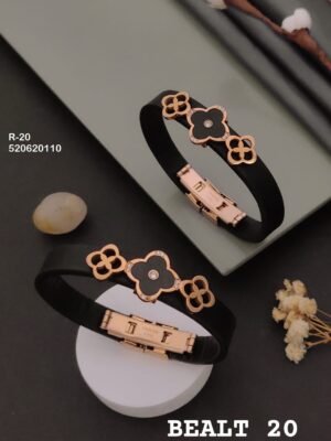 R-20 Anti-Tarnish Rose Gold Plated Men's Rakhi