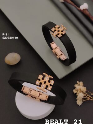 R-21 Anti-Tarnish Rose Gold Plated Men's Rakhi